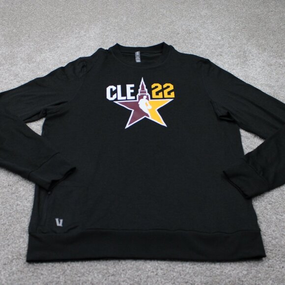 Vuori Cleveland Sweatshirt Mens Medium Black Ponto Performance NBA Cavs Pullover - Picture 2 of 13
